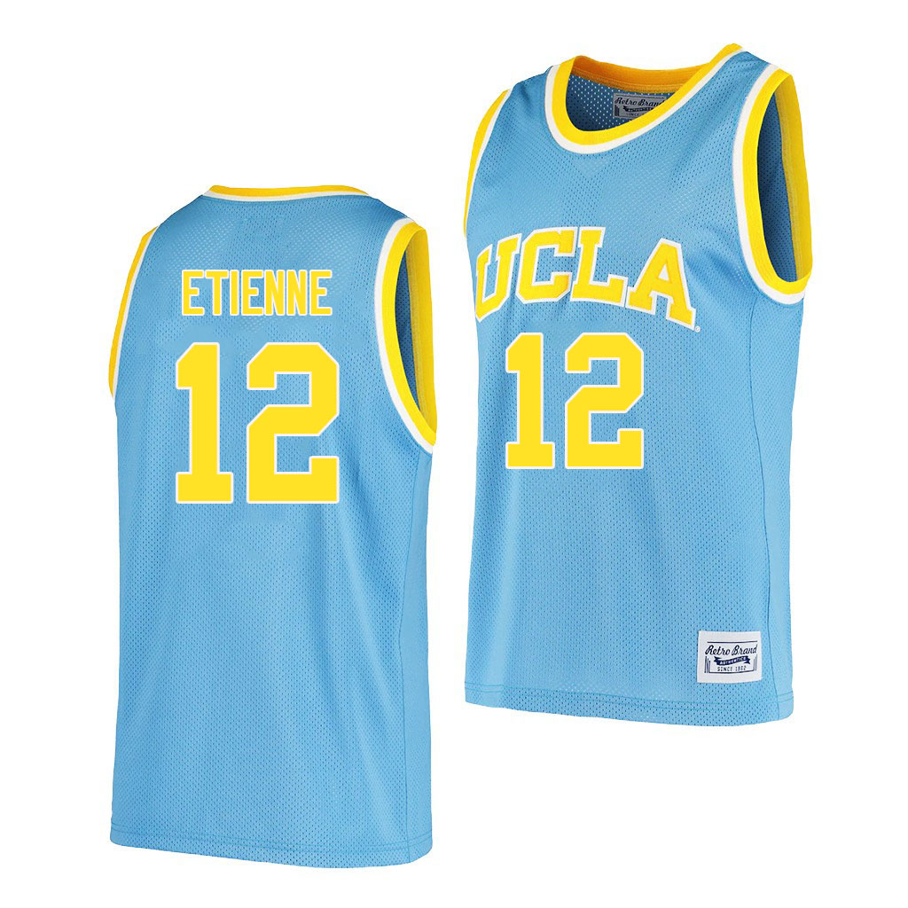 Men #12 Mac Etienne UCLA Bruins College Jerseys Sale-Retro Blue - Click Image to Close